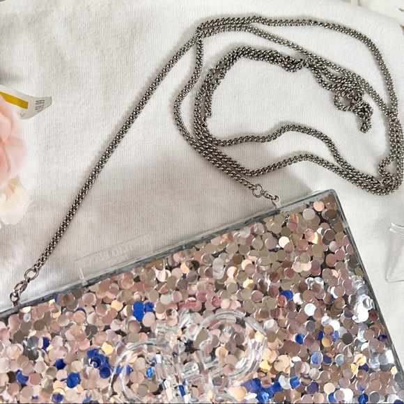 Emilio Pucci Rare Glitter Lucite 3-D Logo Box Clutch/Shoulder Bag - Picture 7 of 16